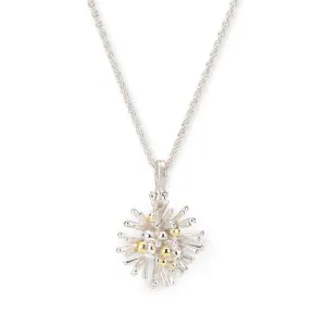 Silver & Gold Urchin Pendant