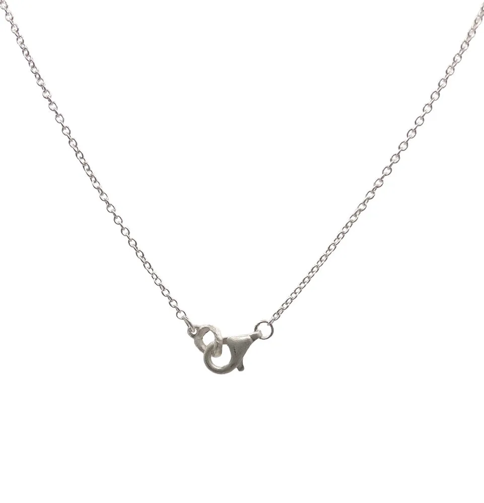Silver and Gold Pebble Necklace