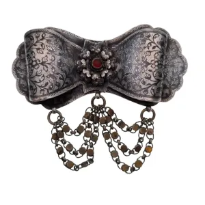 Silver niello brooch, antique victorian jewelry, brooch collection.