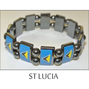 St. Lucia Metal Beads Bracelet
