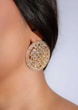 Starlit Radiance Earrings Gold