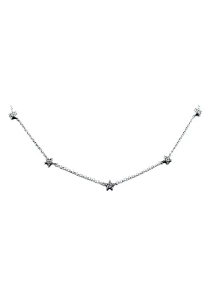 Stars (7) Necklace: Sterling Silver also in Pave