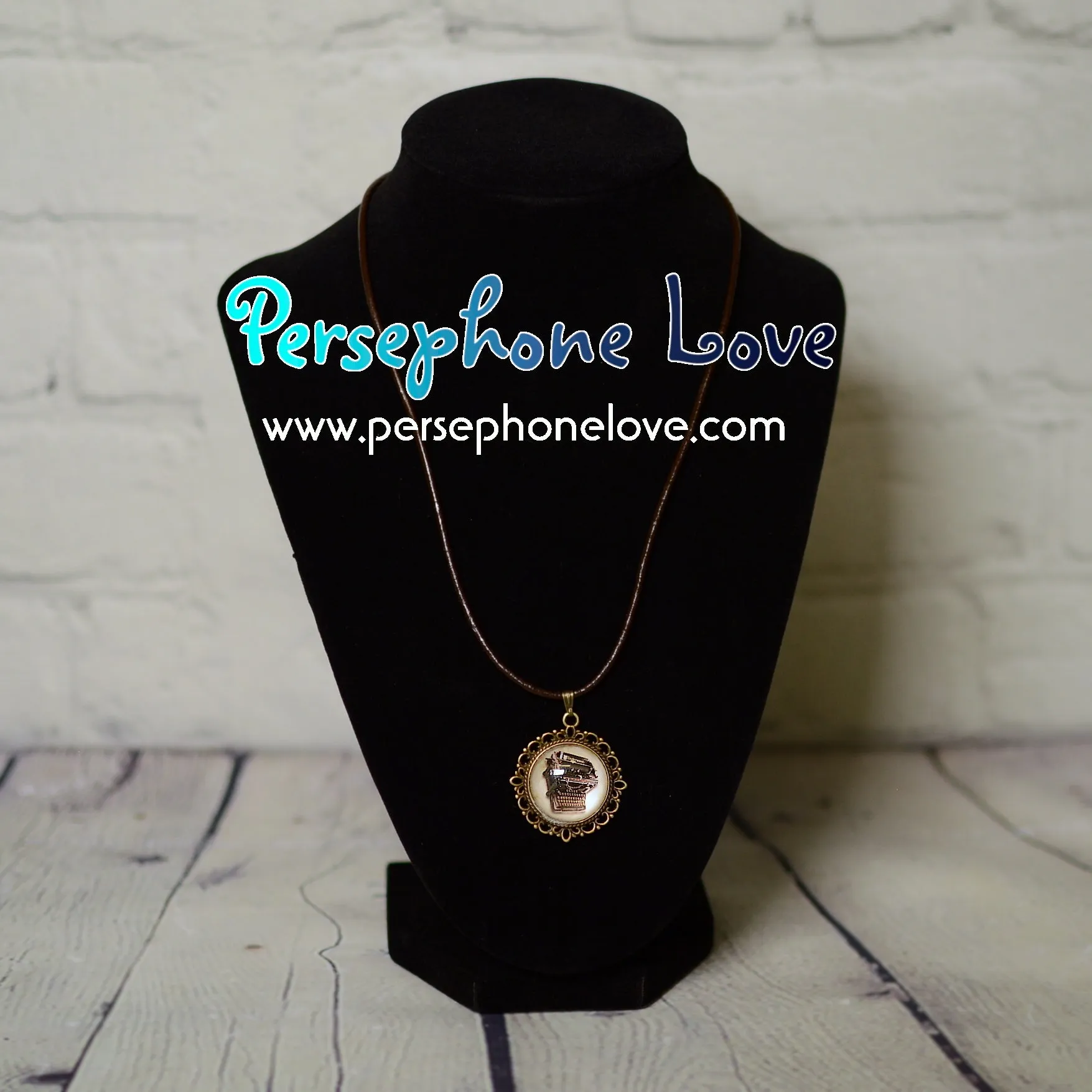 Steampunk glass cabochon necklace earring bracelet set-1226