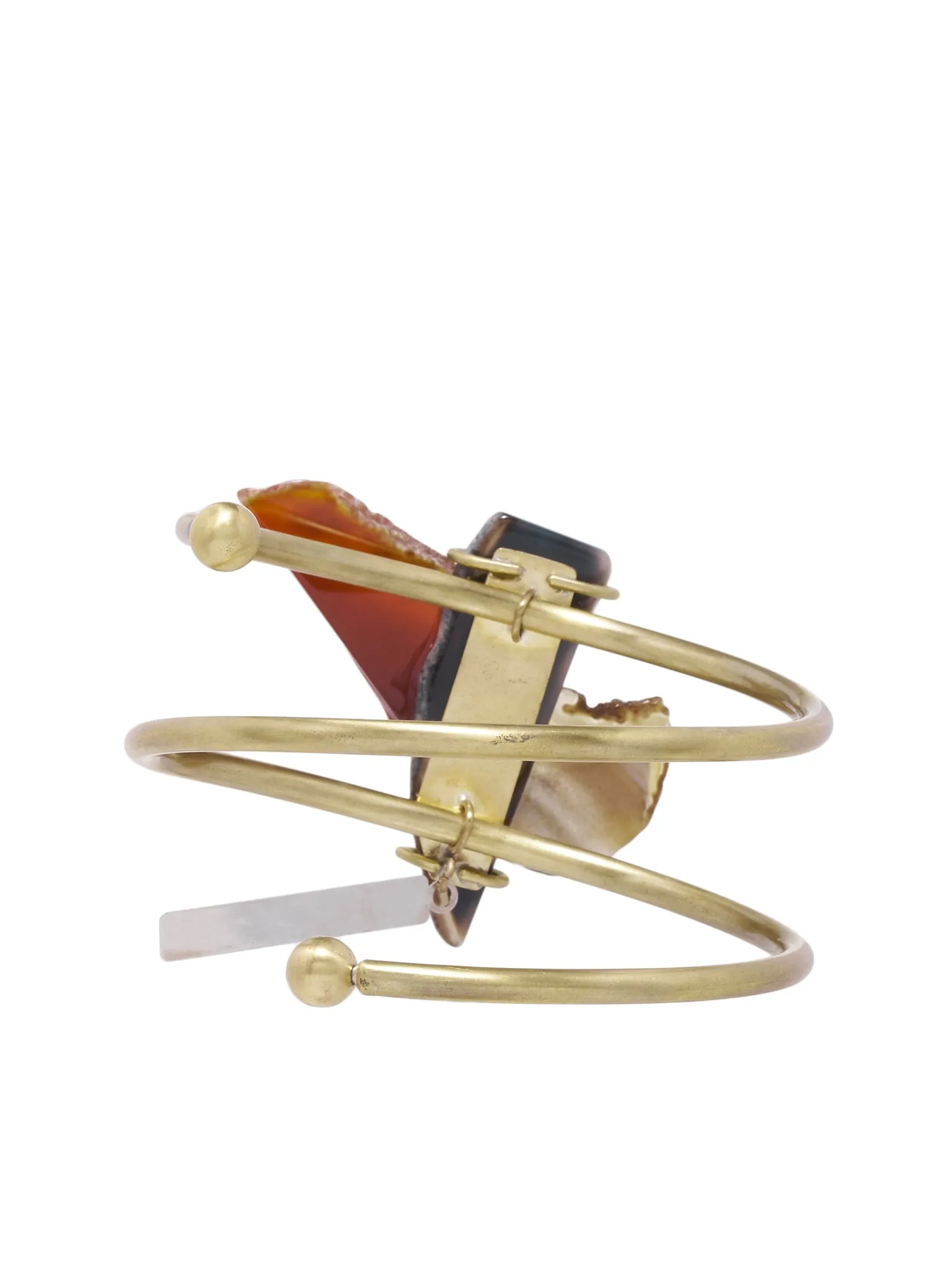 Stone Therapy Cuff (JW098-WU-ME-GOLD)