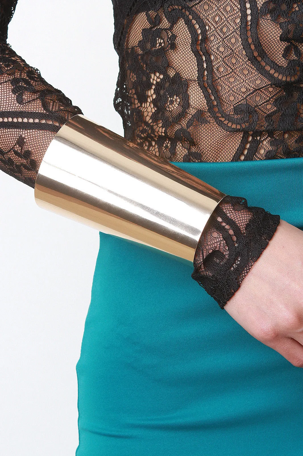Tapered High-Polish Long Cuff