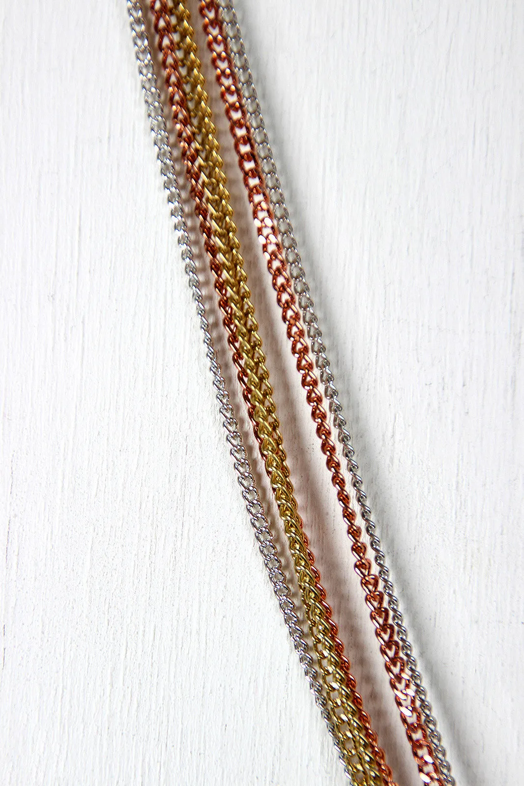 Trinity Wire Wrap Leaf Necklace