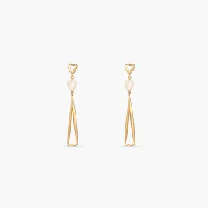 Tulip Elegance Silver Drop Earrings