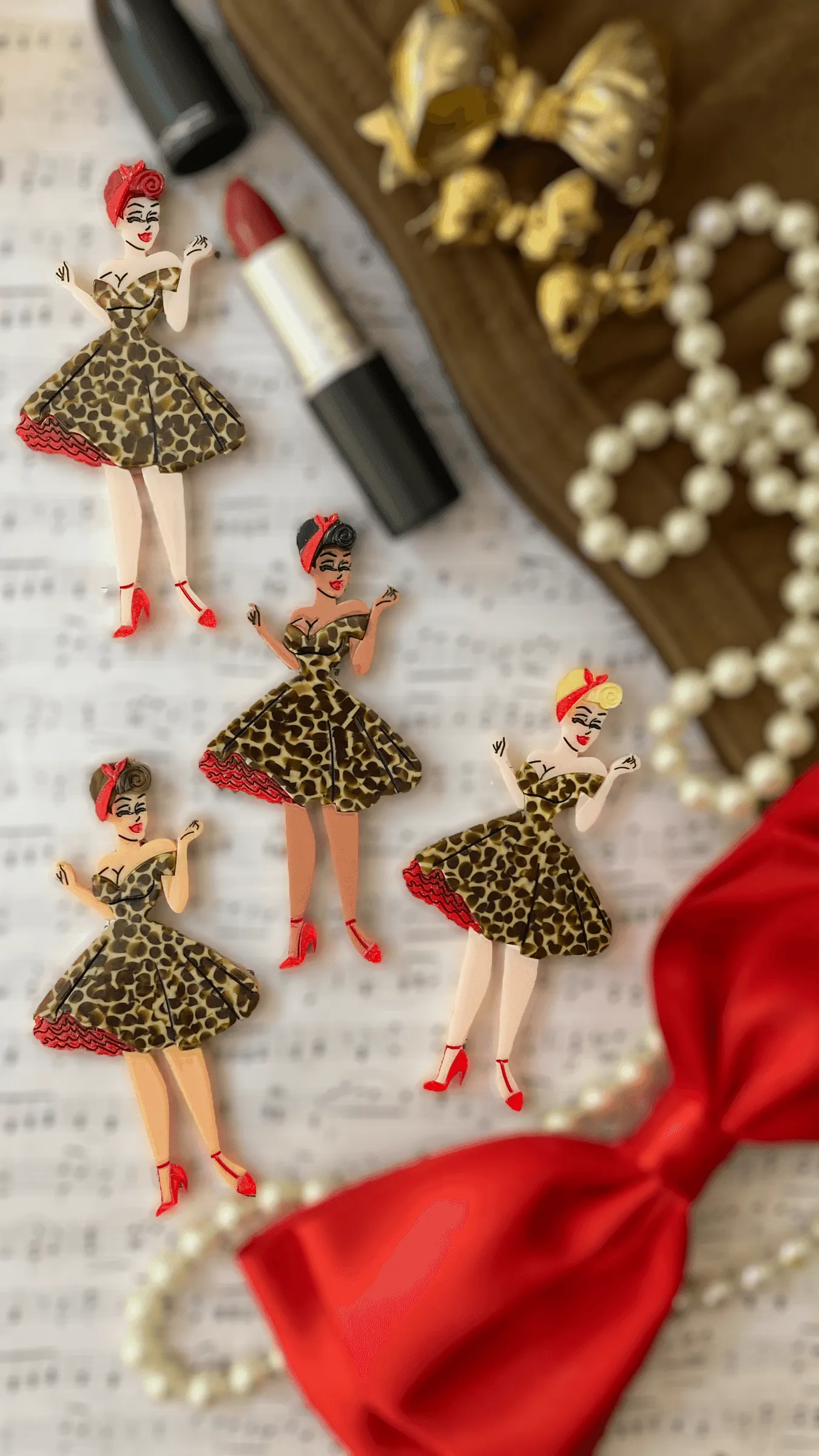 Twirl It Brooch by She Loves Vintage x Lipstick & Chrome
