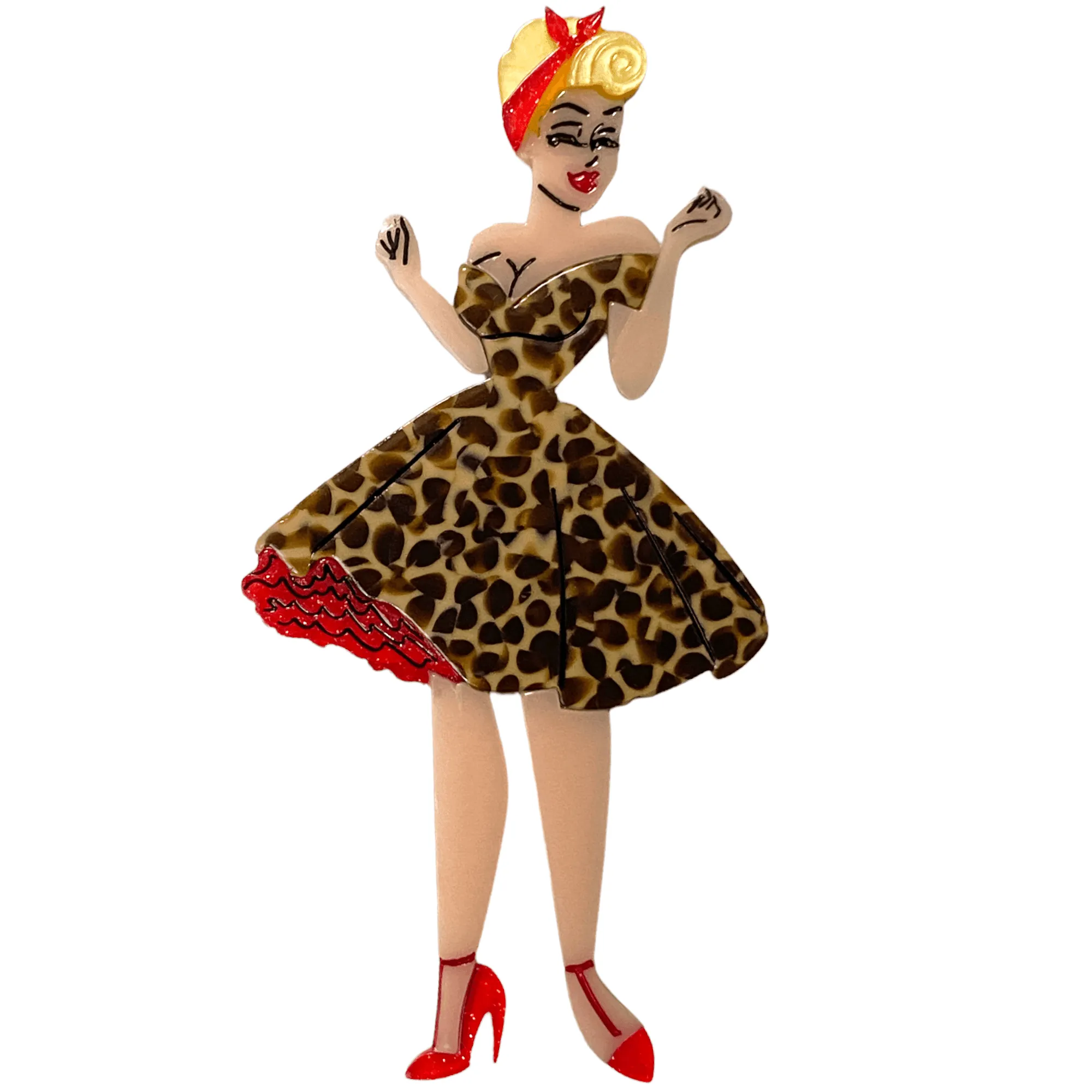 Twirl It Brooch by She Loves Vintage x Lipstick & Chrome