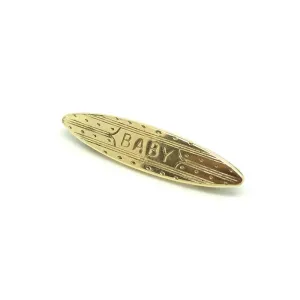 Vintage 1930s Gilt 'Baby' Name Brooch