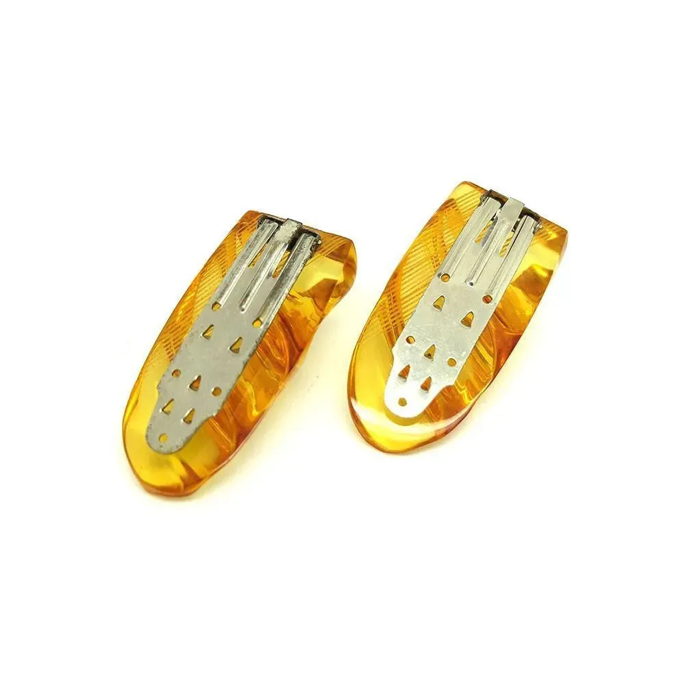 Vintage 1940s Apple Juice Bakelite Dress Clips