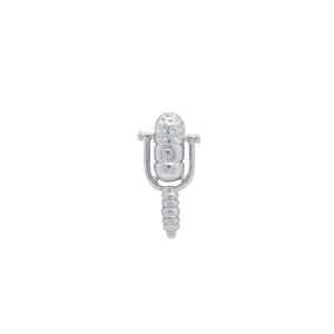 Vintage Microphone Lapel Pin