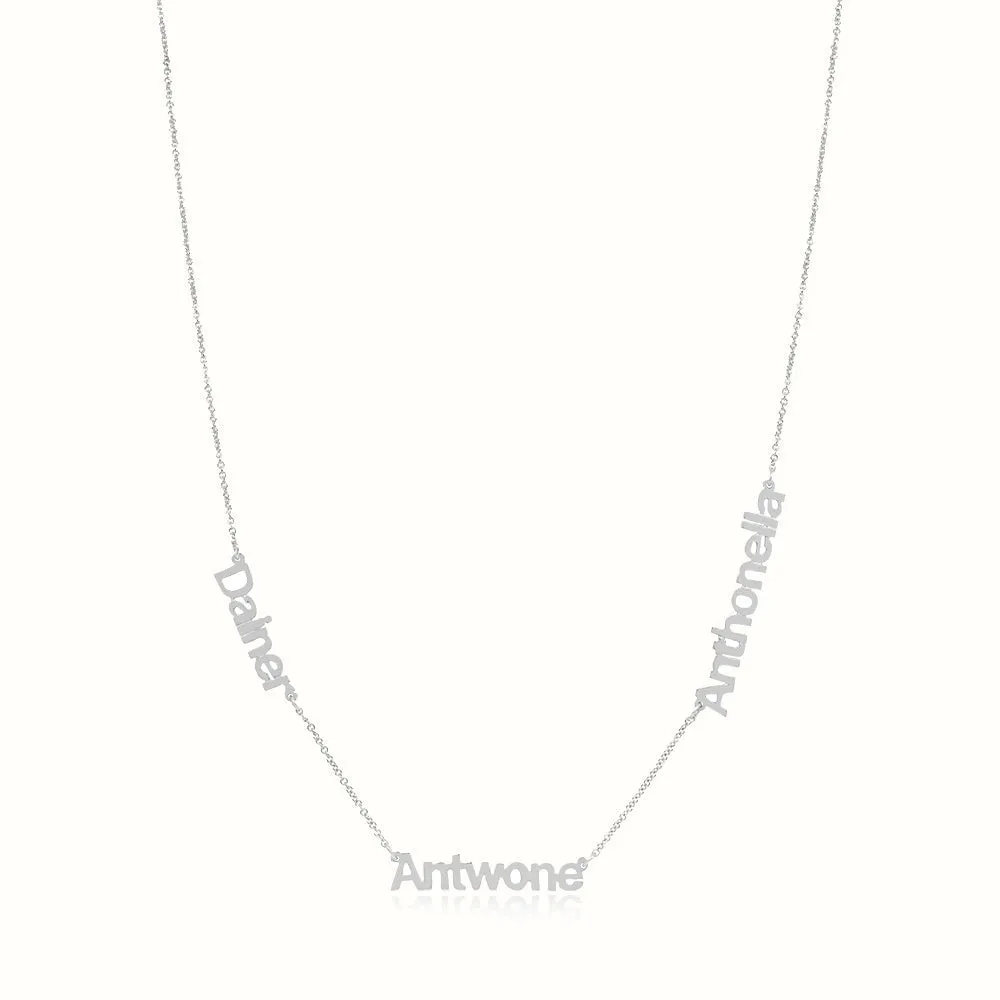 Women's Vermeil Custom Triple Name Necklace